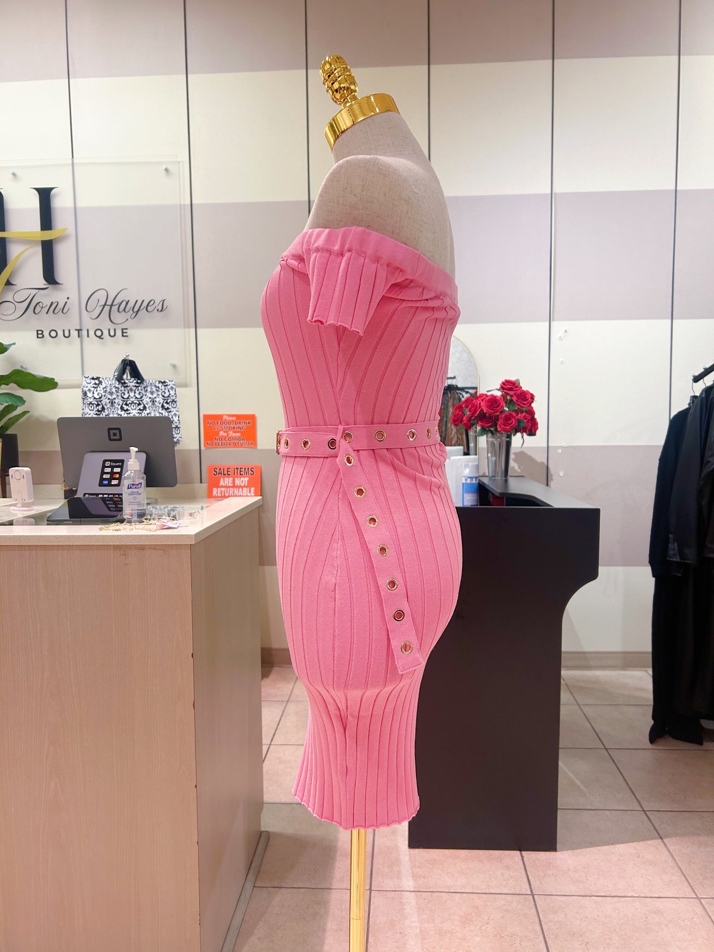 Belted Lux Dress