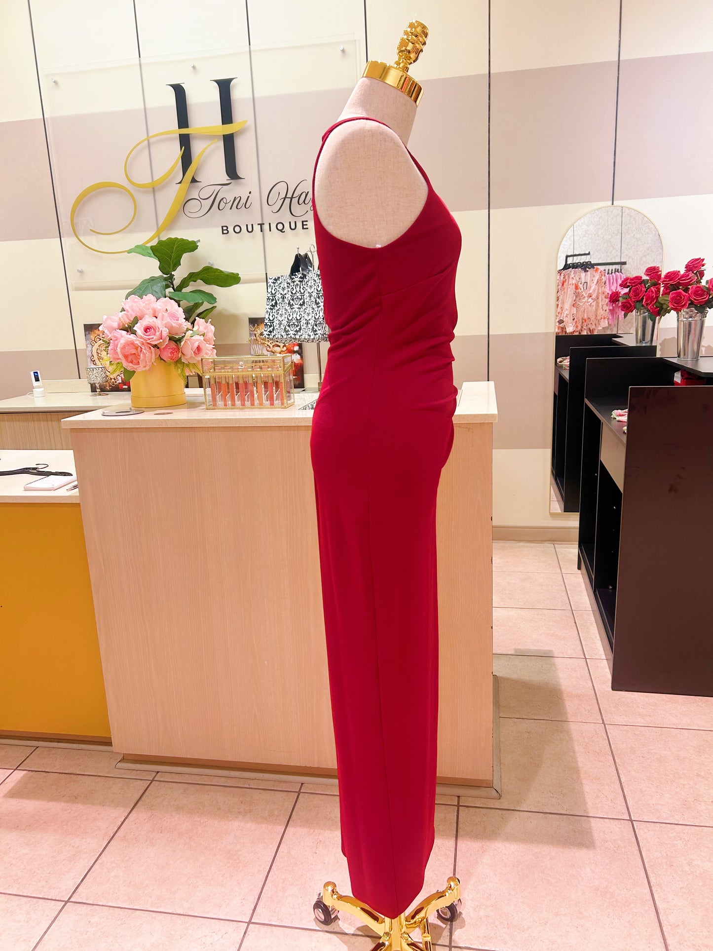 Elegant Red Gown