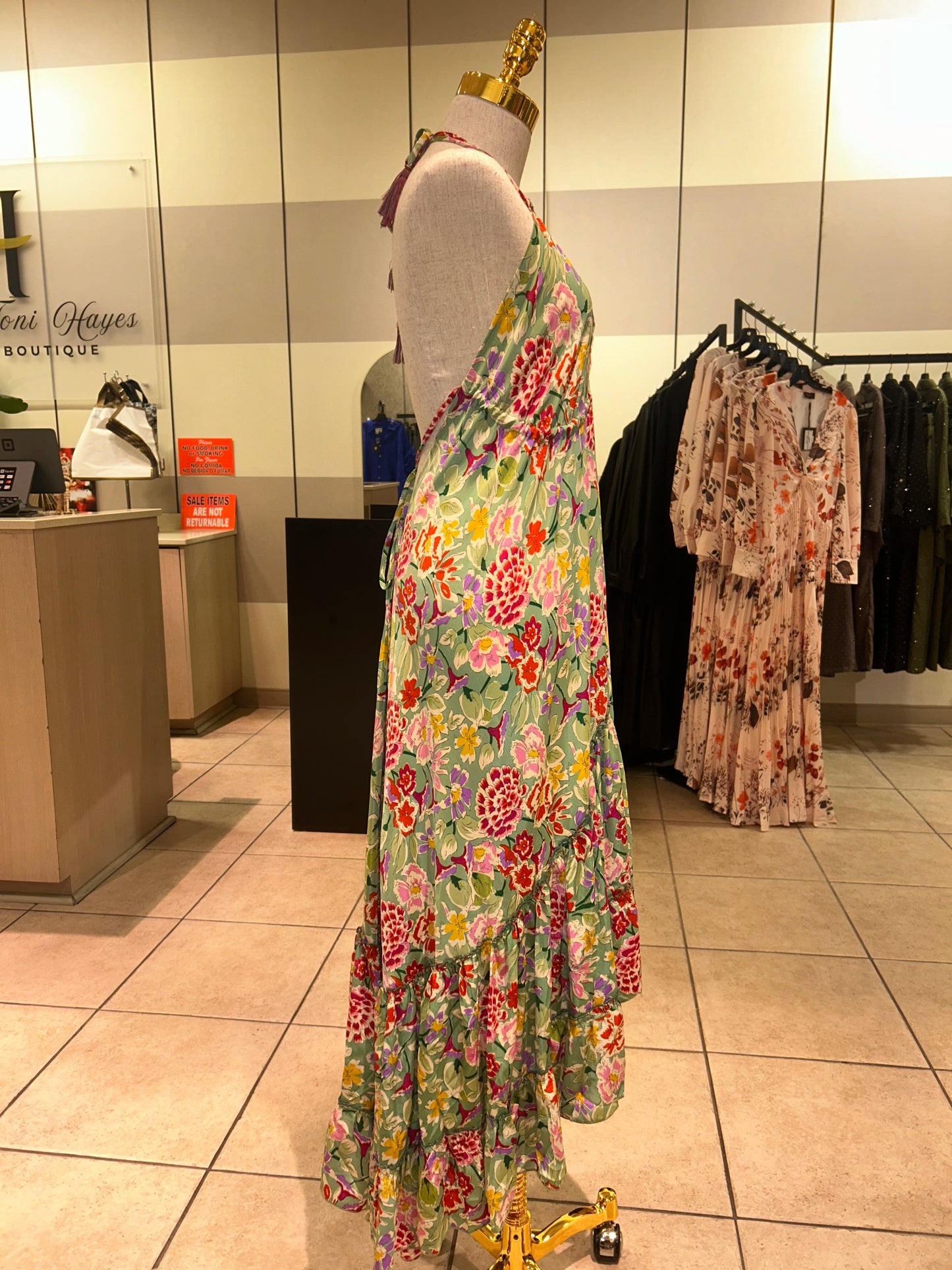 Floral Halter Dress
