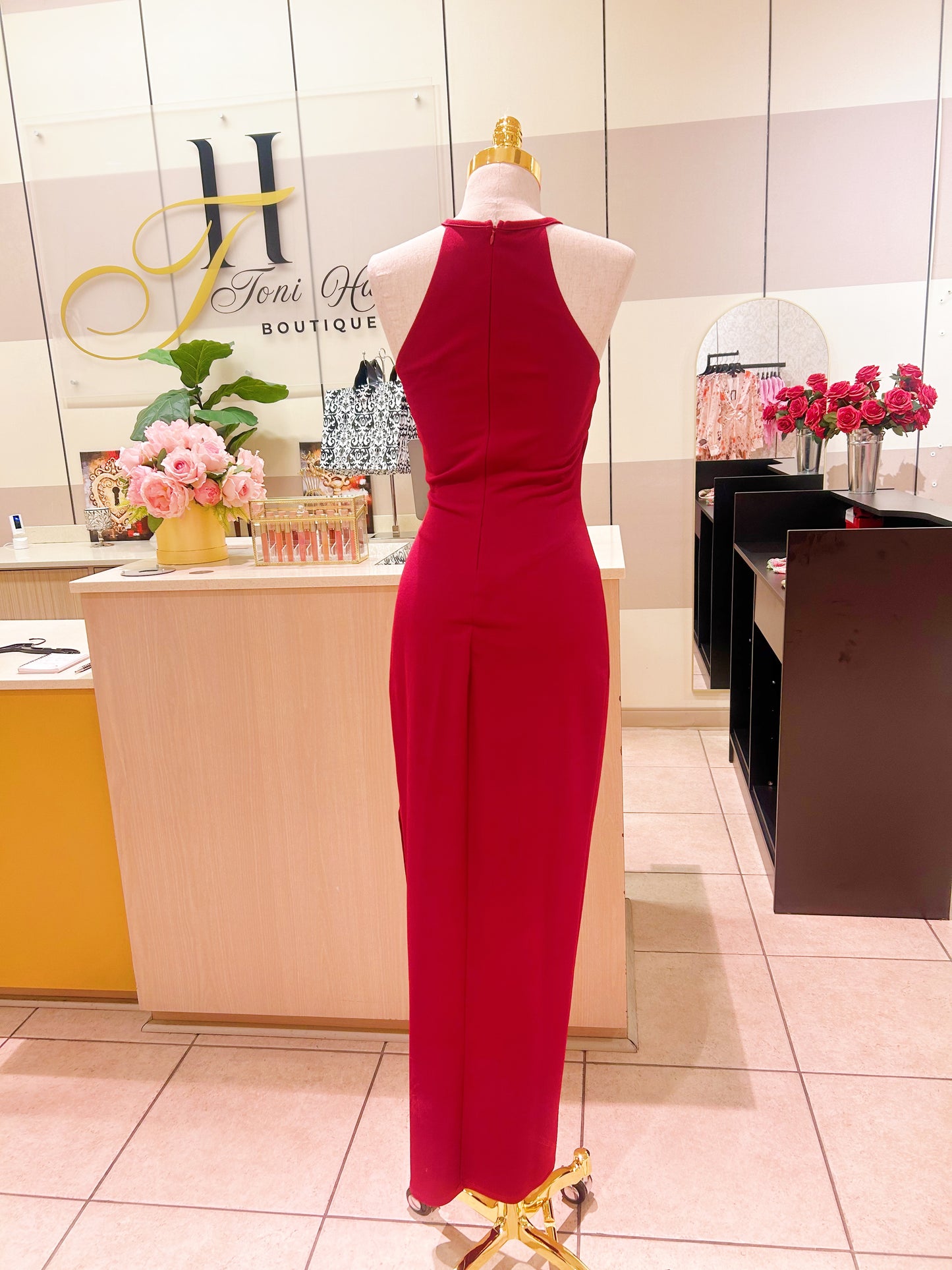 Elegant Red Gown