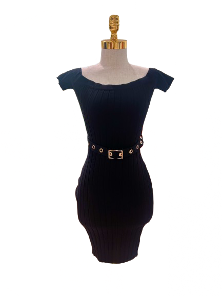 Belted Lux Dress