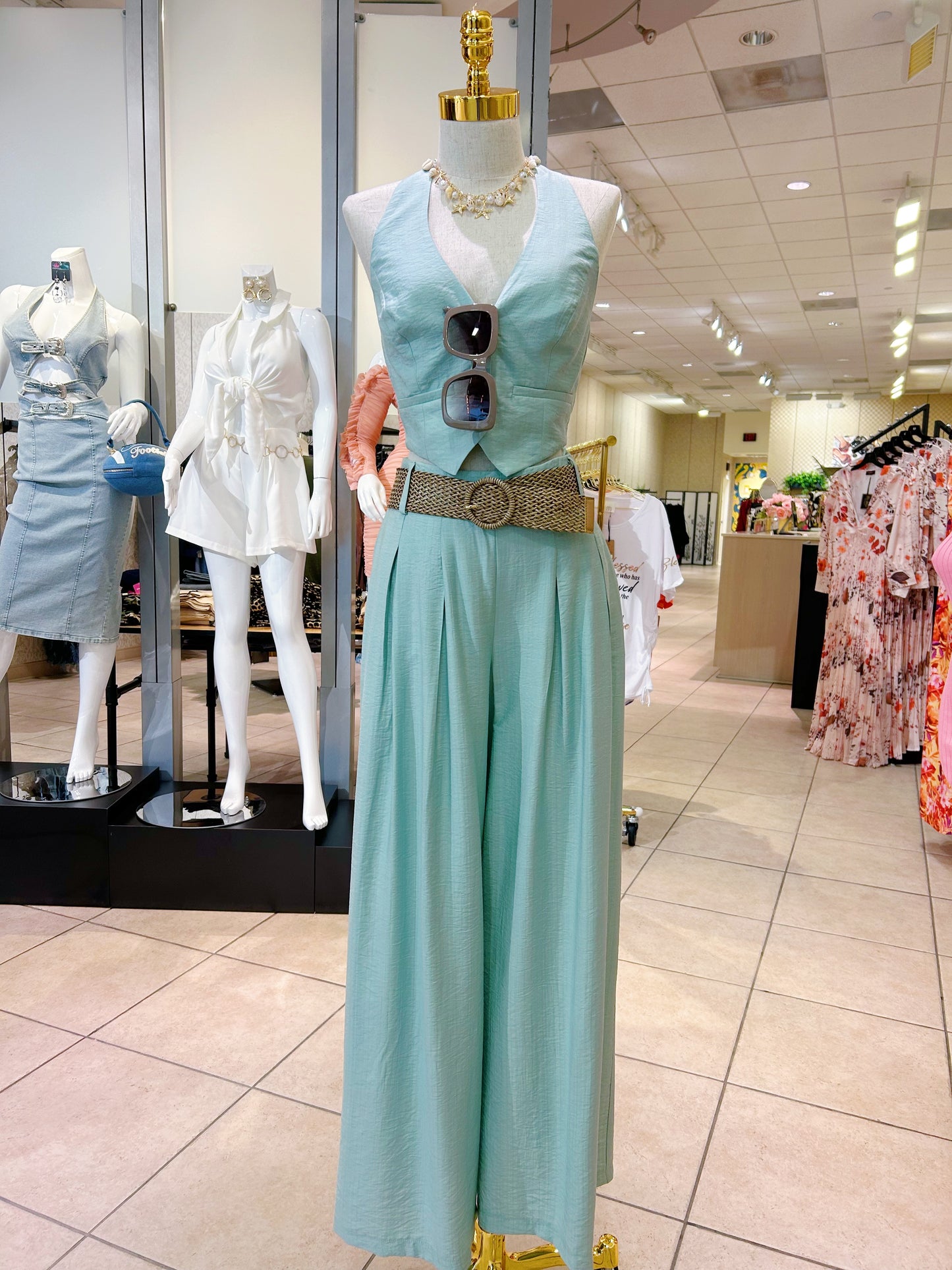 Halter Vest Set