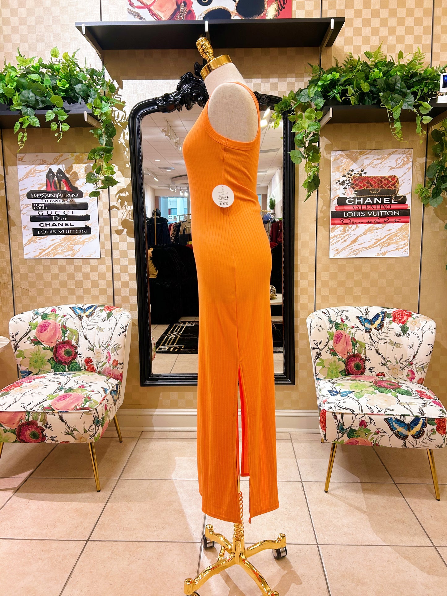Orange Summer Dress