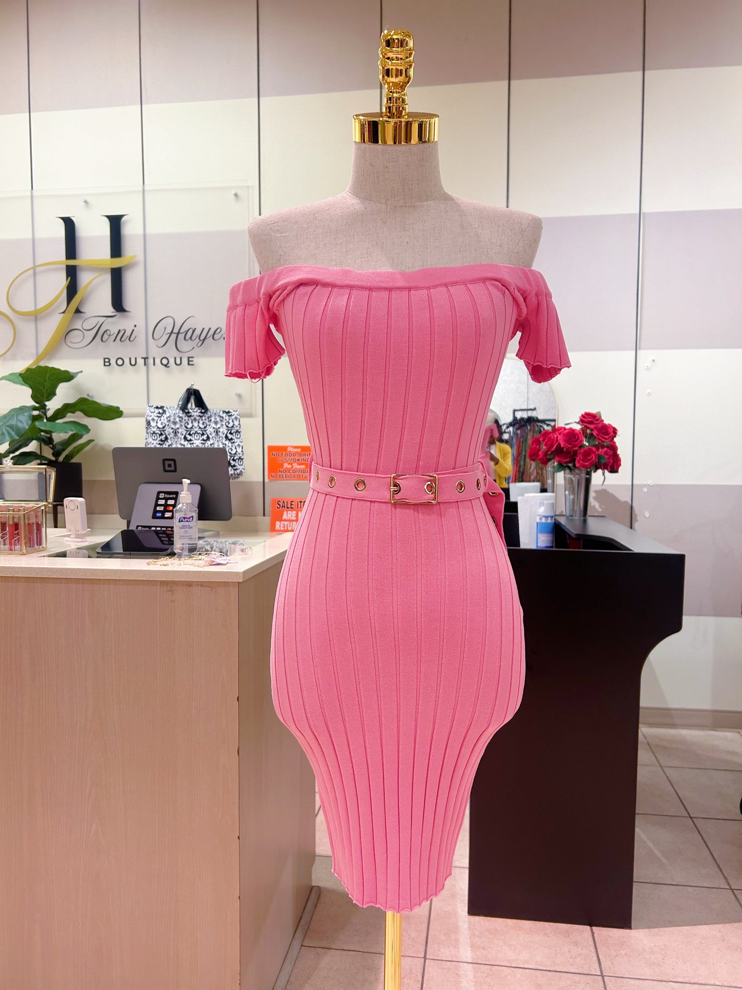 Belted Lux Dress