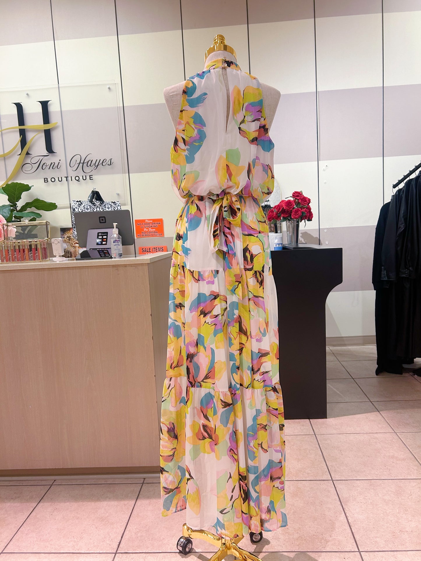 Floral Halter Dress