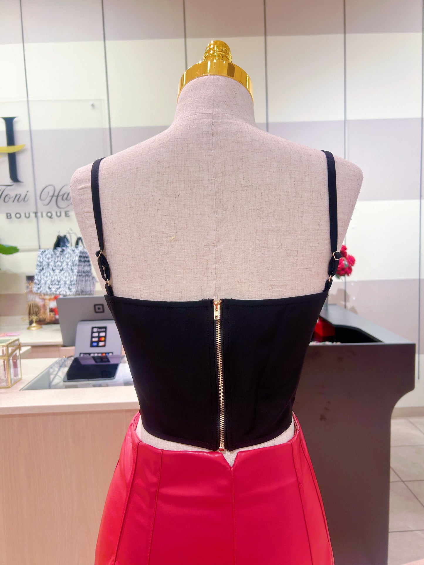 Pearl Blazer and Bustier Set