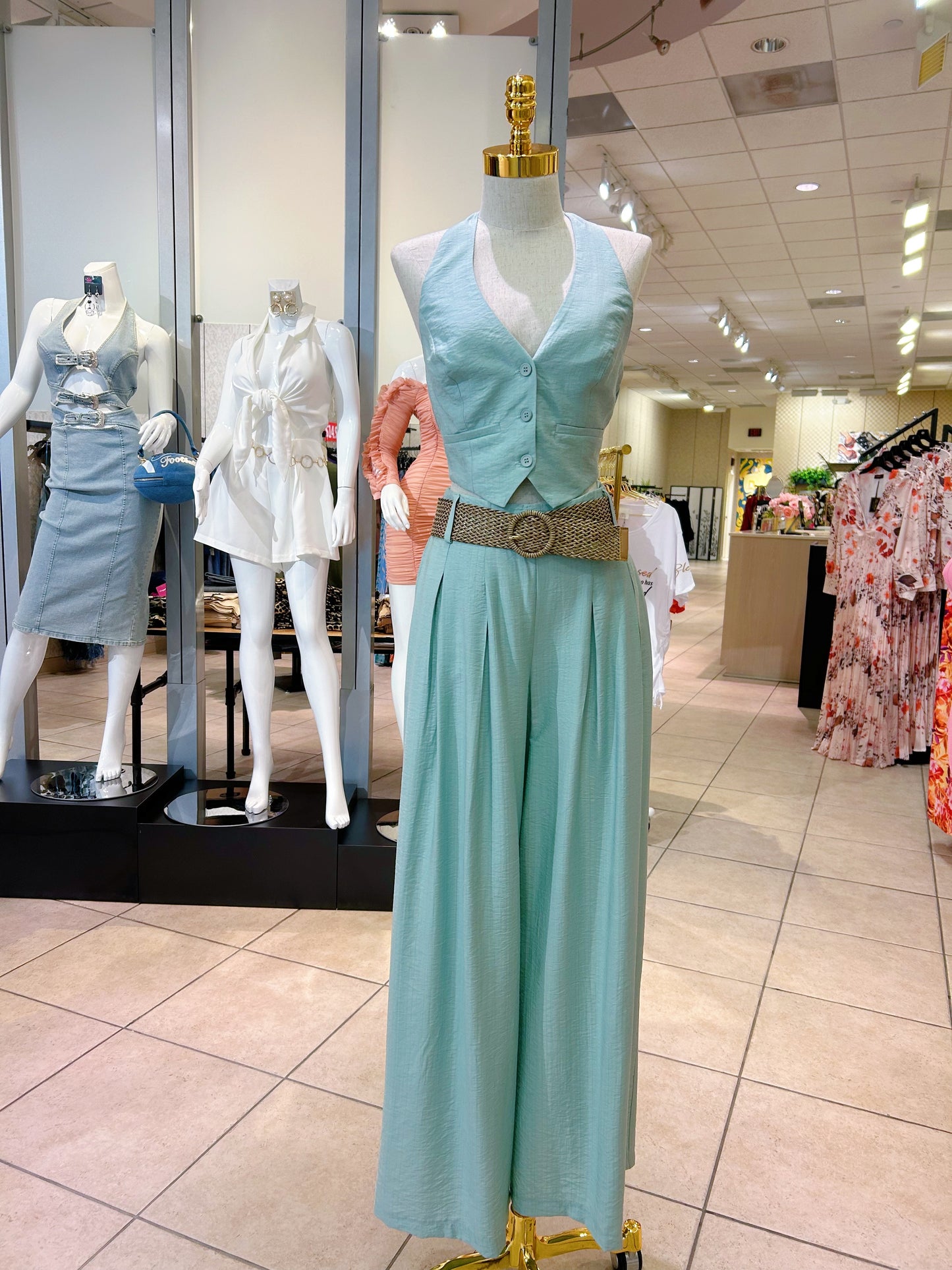 Halter Vest Set