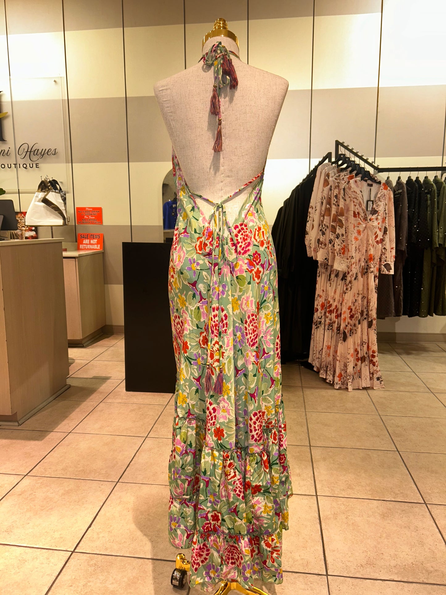 Floral Halter Dress