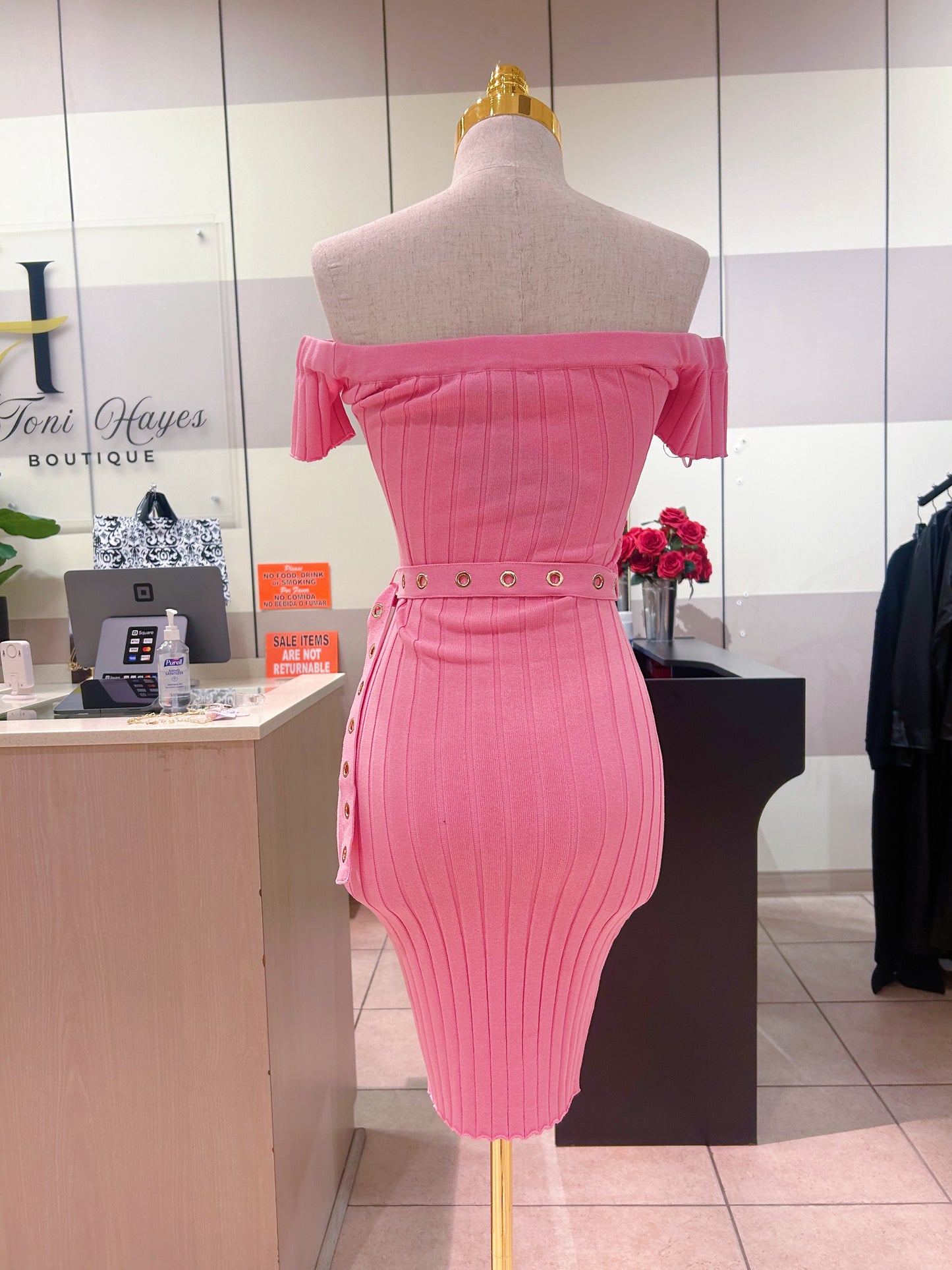 Belted Lux Dress