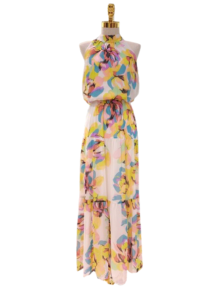 Floral Halter Dress