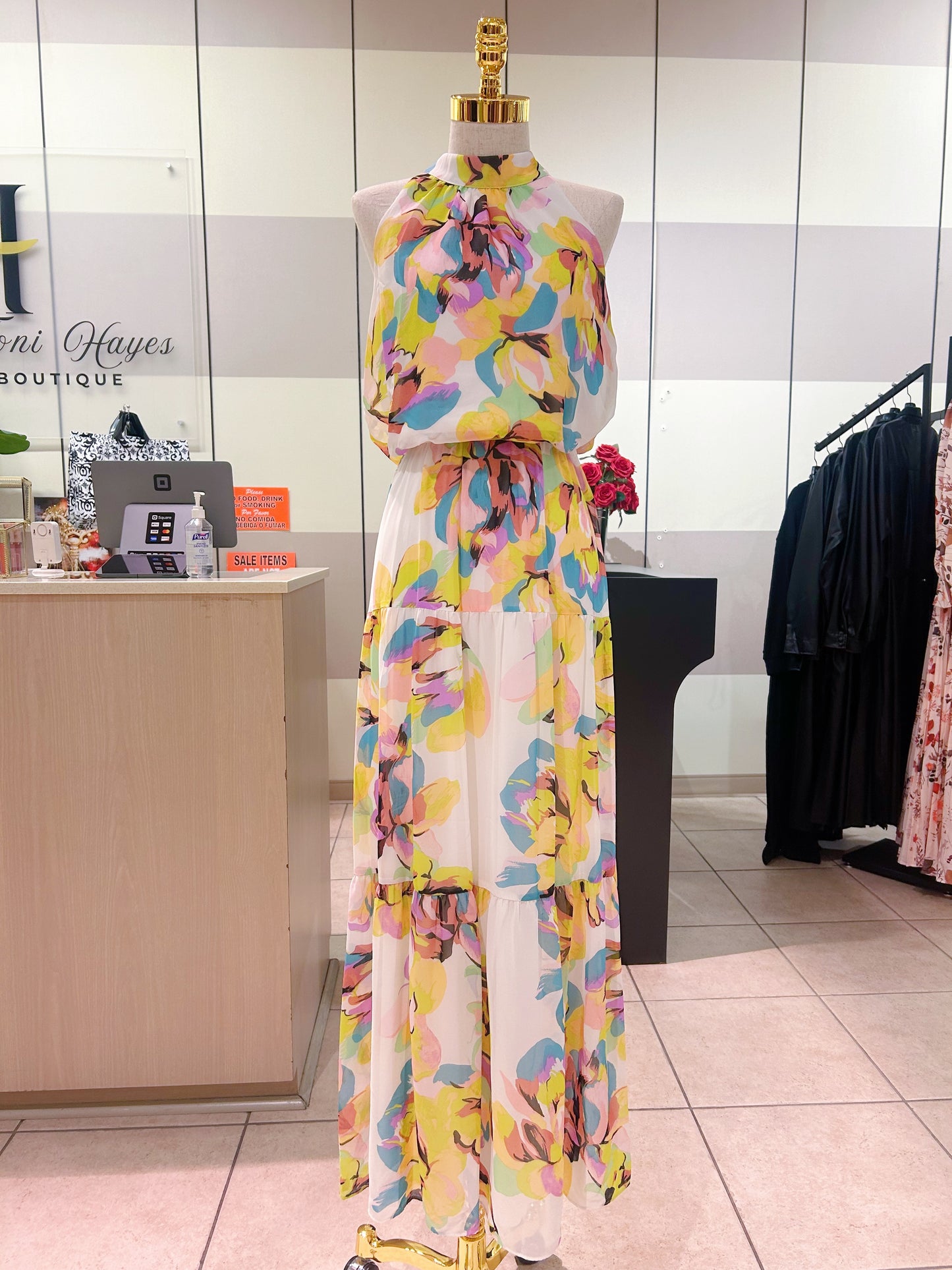 Floral Halter Dress