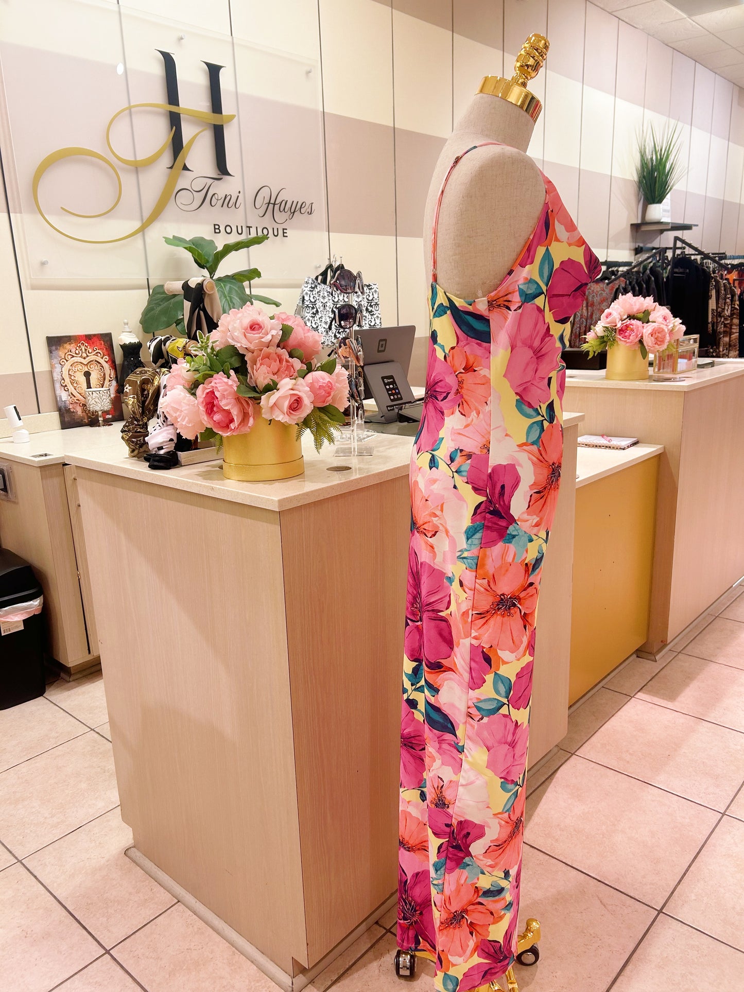 Pink Floral Dress