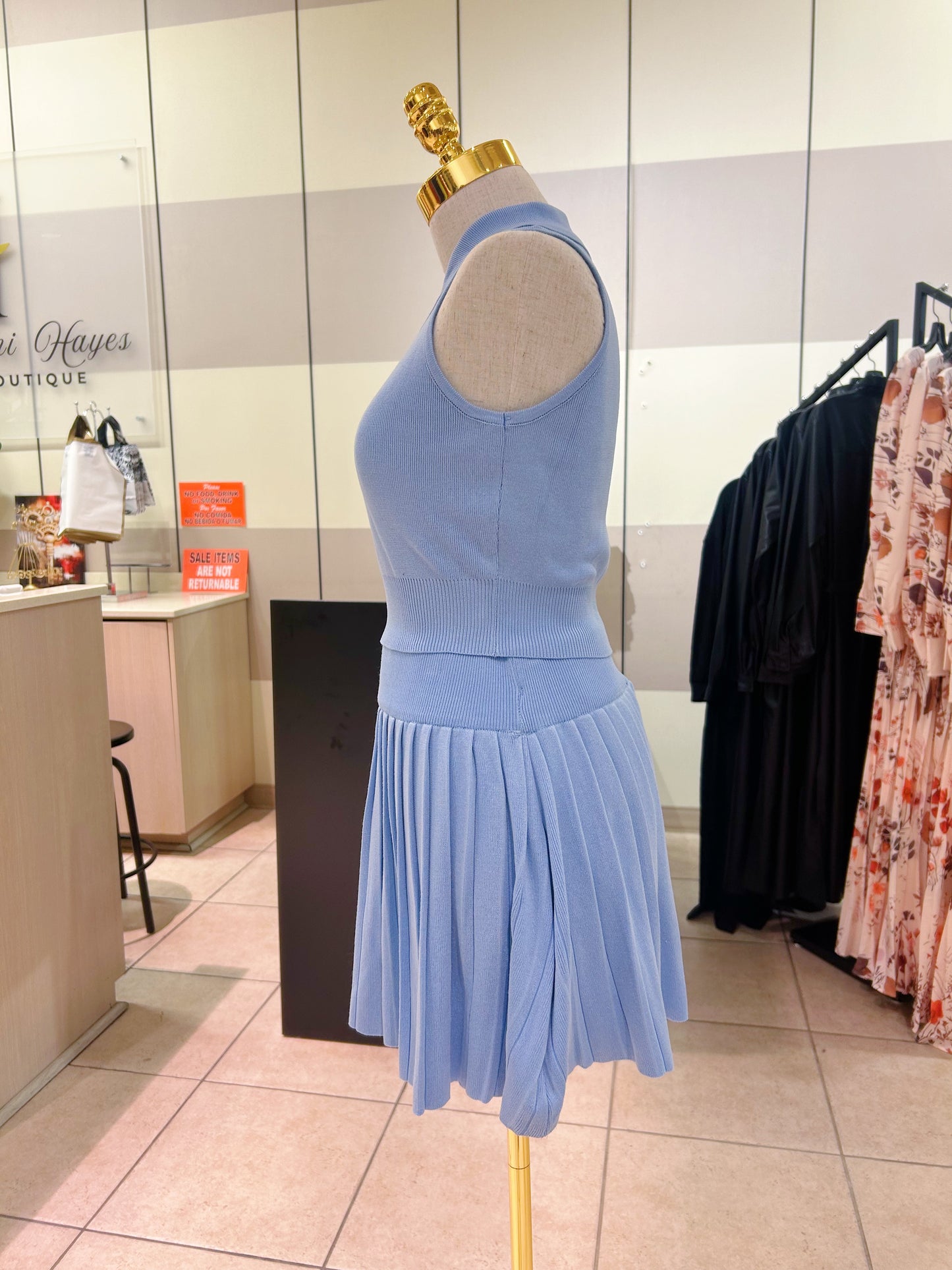 Sleeveless Tennis Skirt set