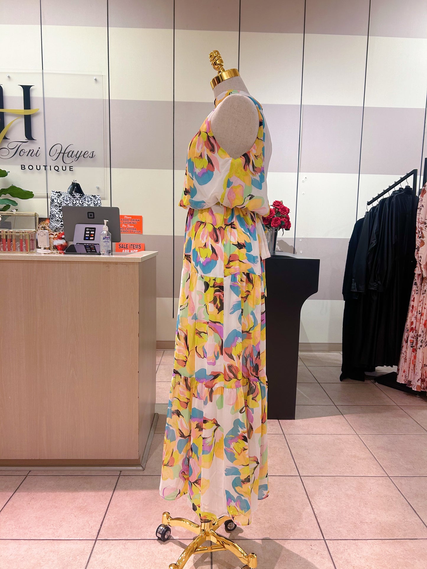 Floral Halter Dress