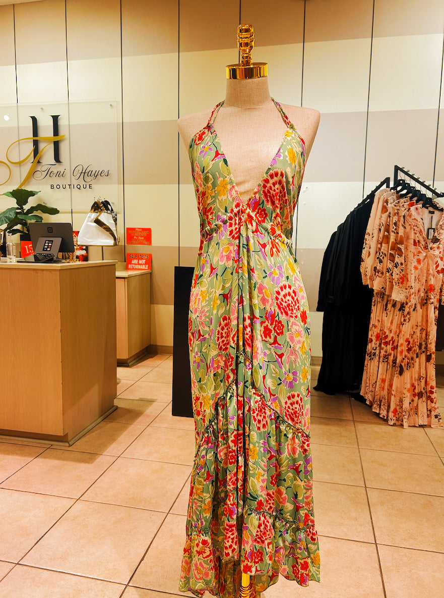 Floral Halter Dress