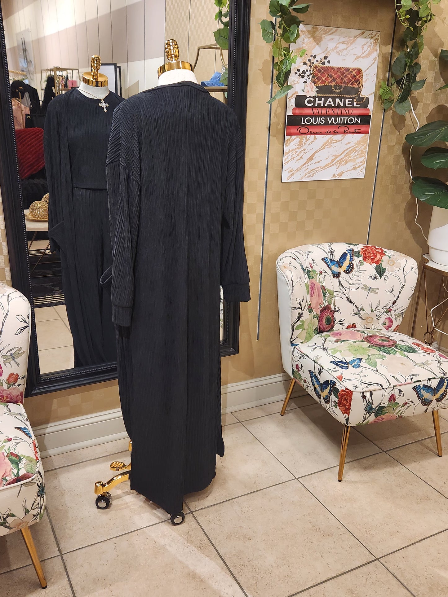 Black 3pc Pants Set