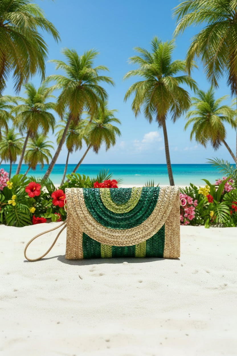 Tropical Green Bohemian Handbag
