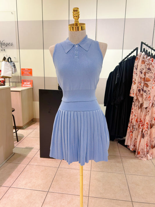 Sleeveless Tennis Skirt set