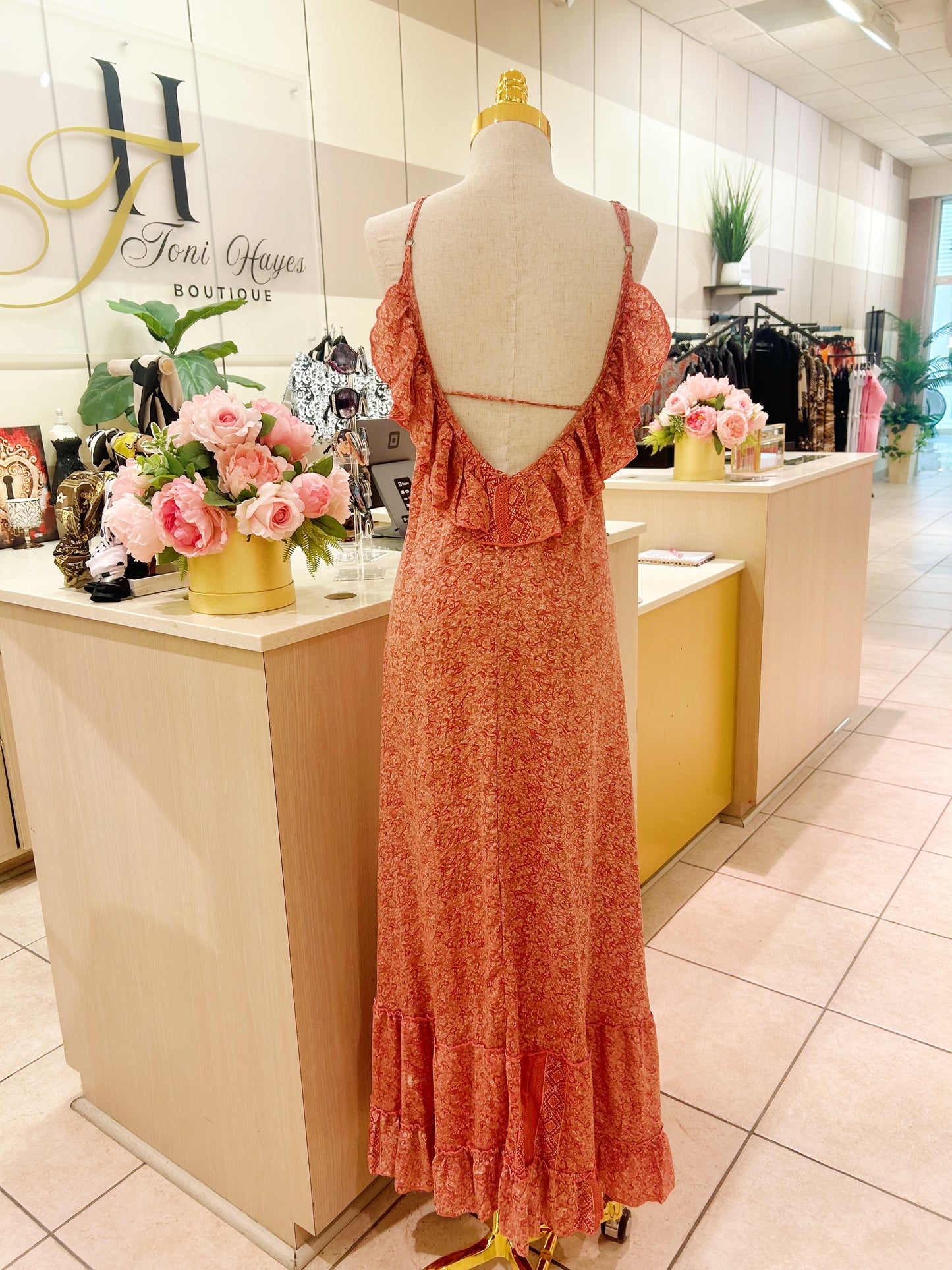 Ruffle Back Dress