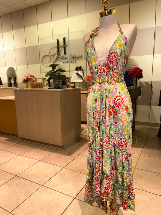 Floral Halter Dress