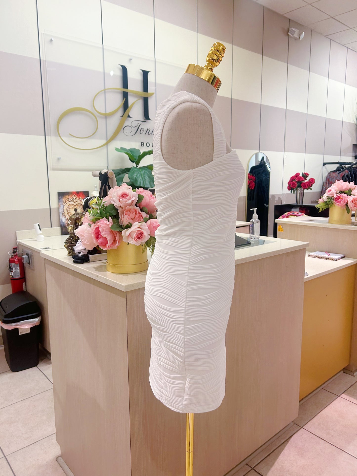 Mini - White Bandage Dress