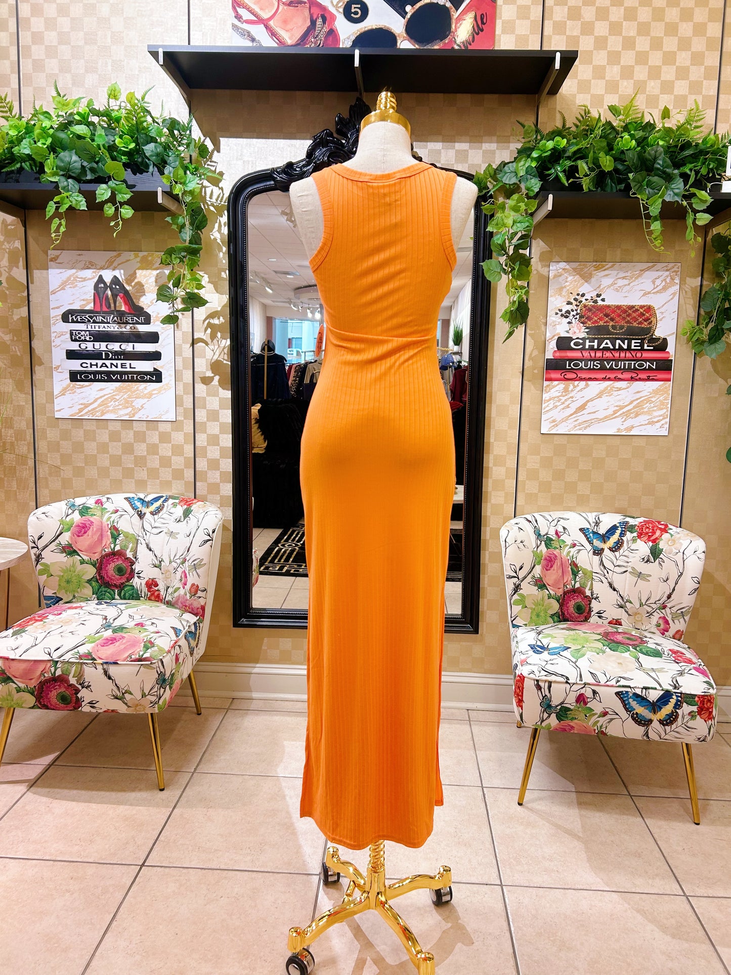 Orange Summer Dress