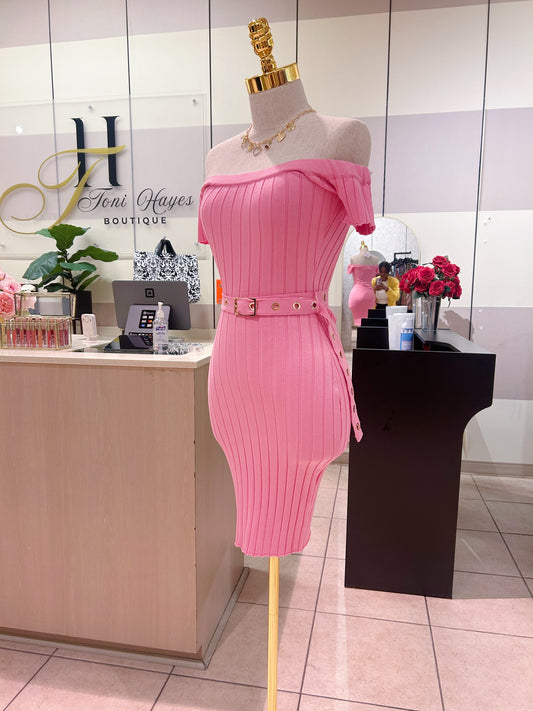 Belted Lux Dress