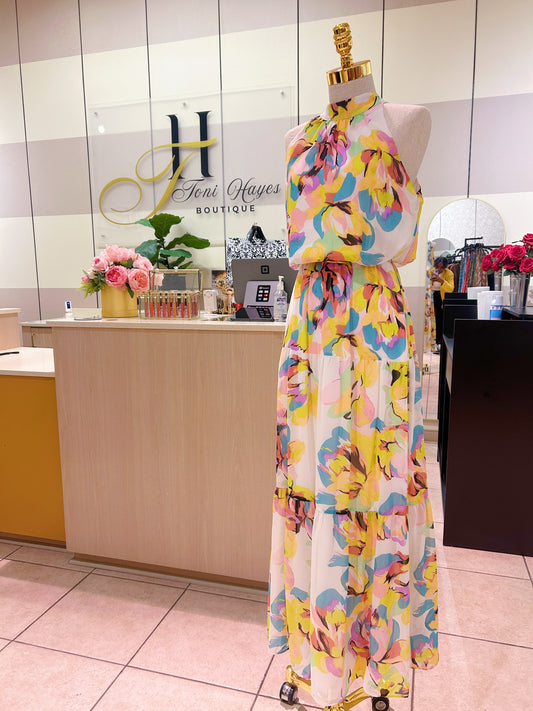 Floral Halter Dress