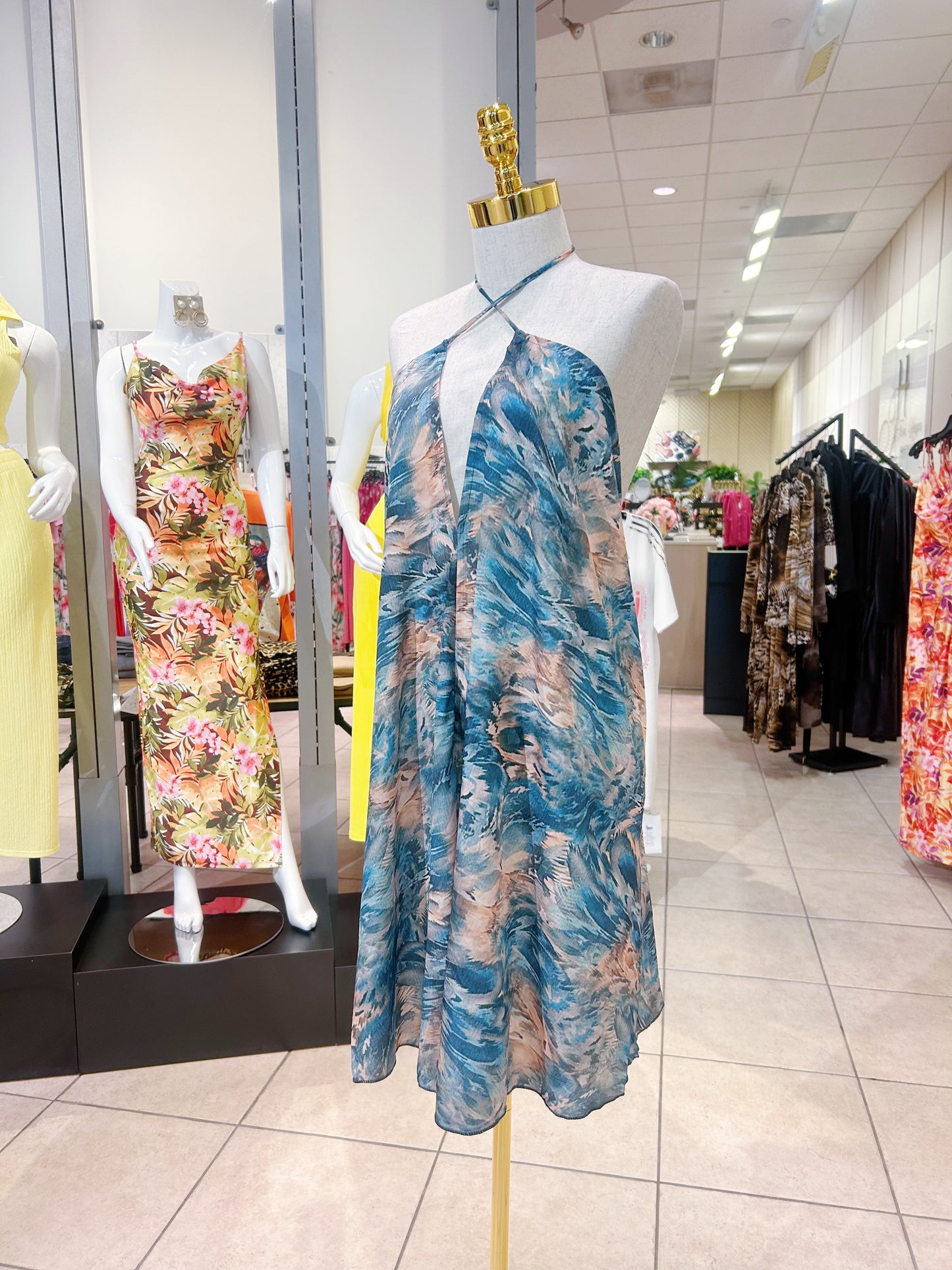 Mini Blue Summer Dress