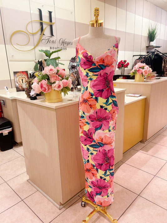 Pink Floral Dress