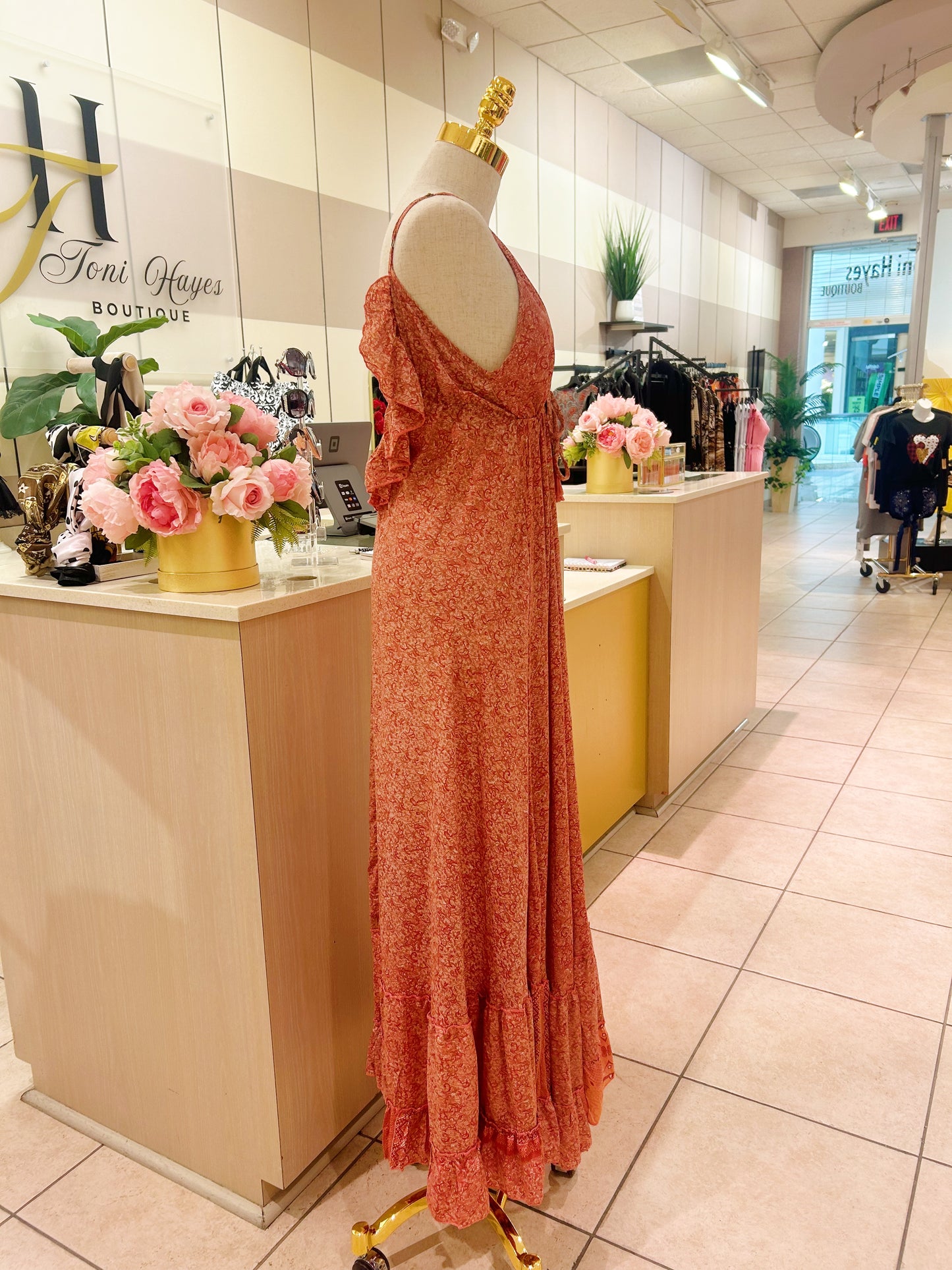 Ruffle Back Dress