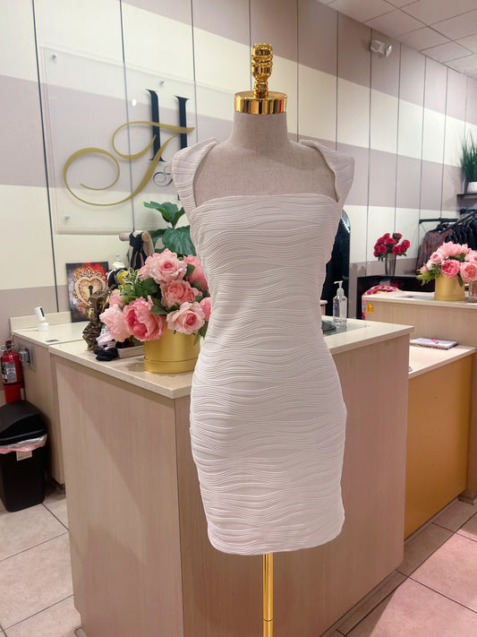 Mini - White Bandage Dress