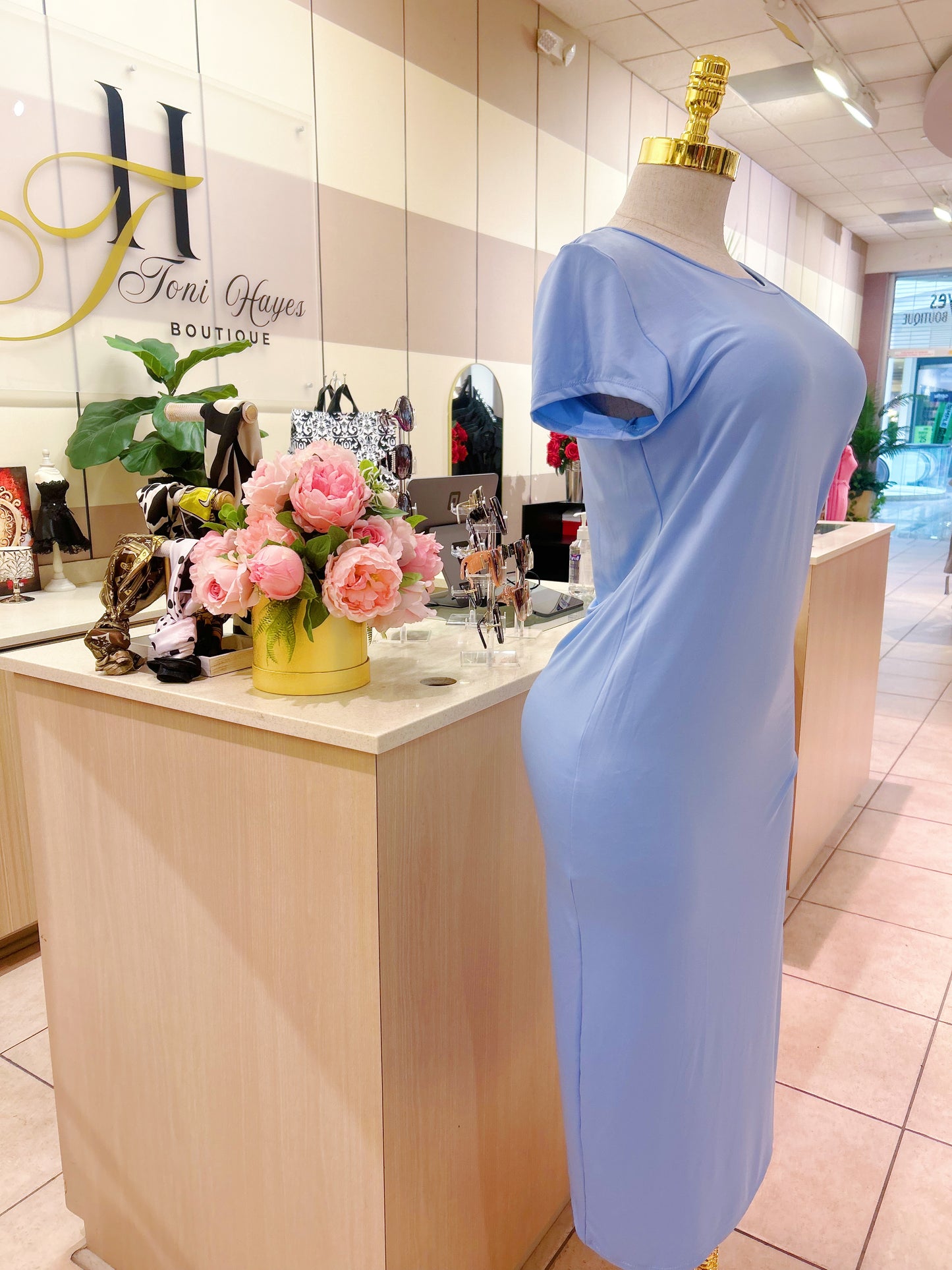 T-Shirt Dress (Blue)