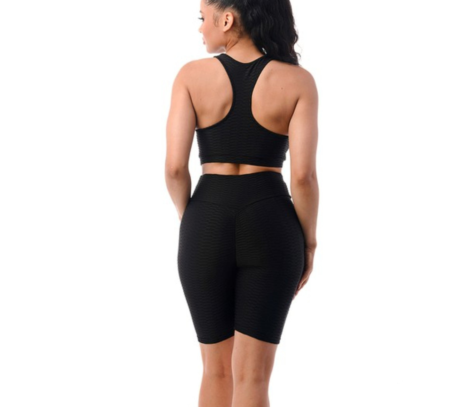 2pc Black Short Set