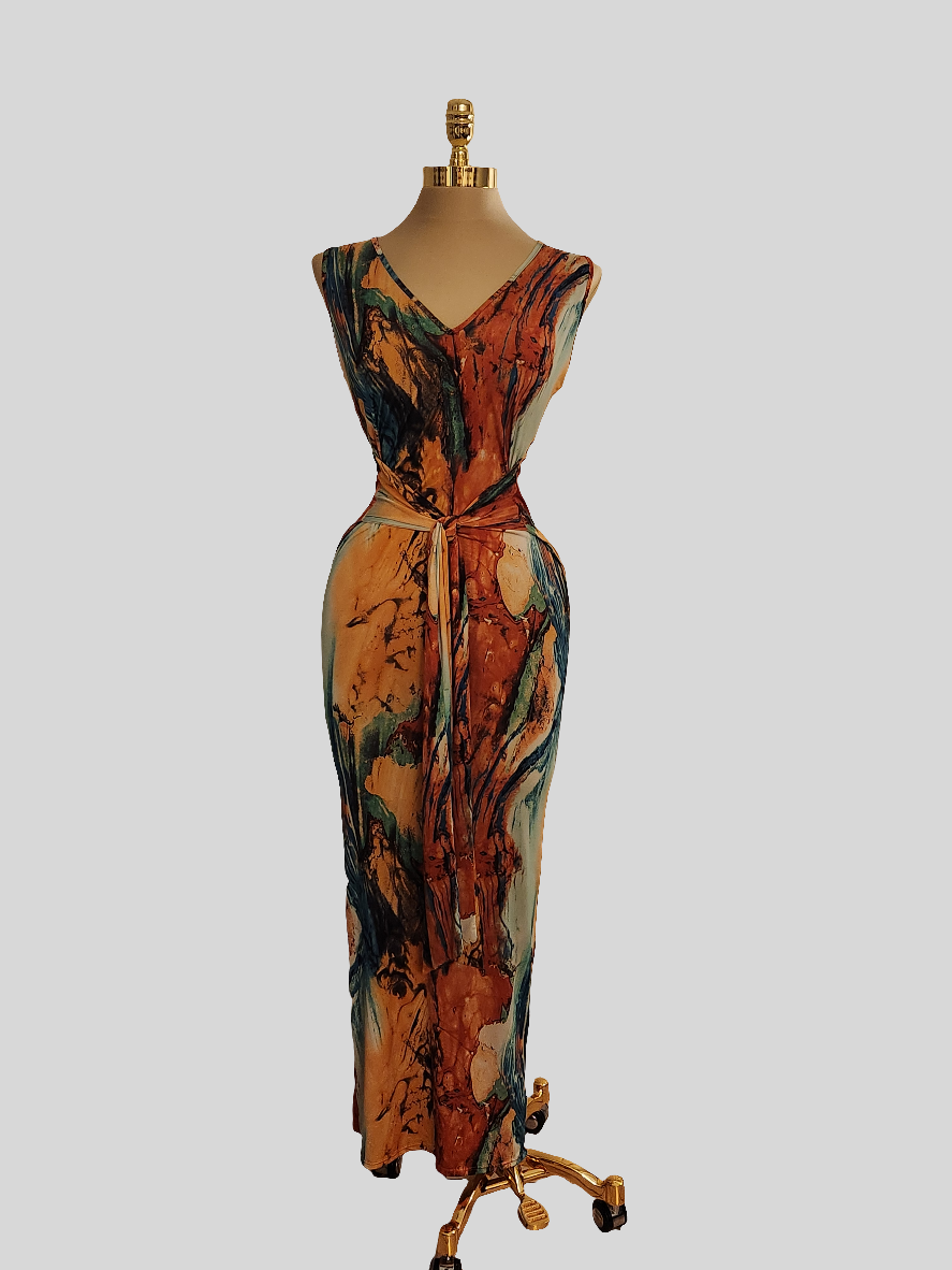 Diorosa Orange Dress