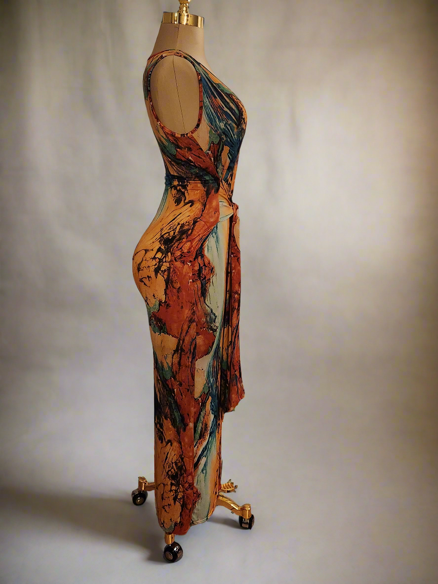 Diorosa Orange Dress