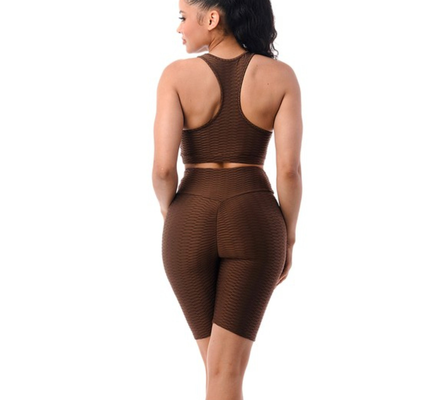 2pc Brown Short Set