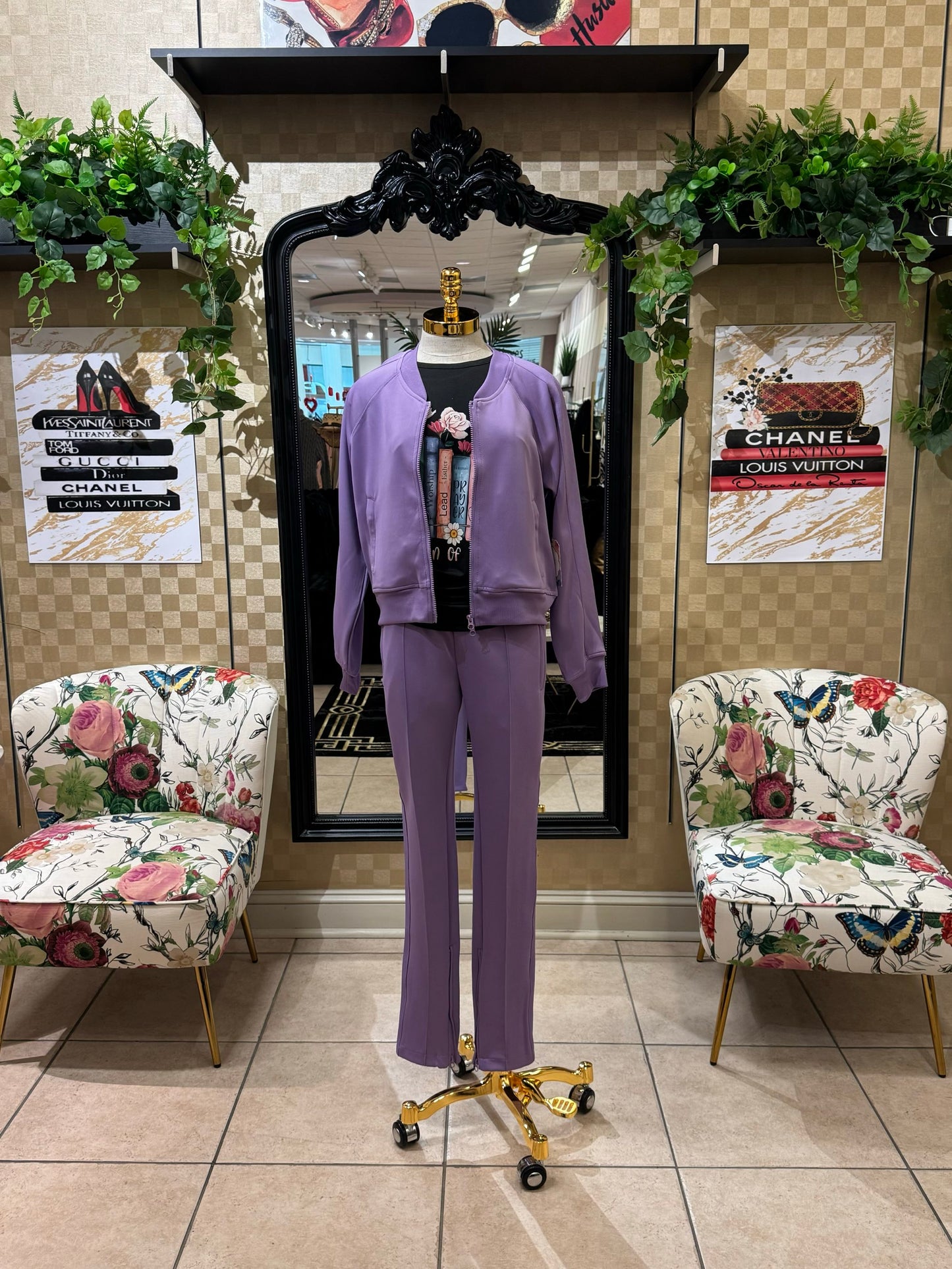 Purple Athleisure Wear