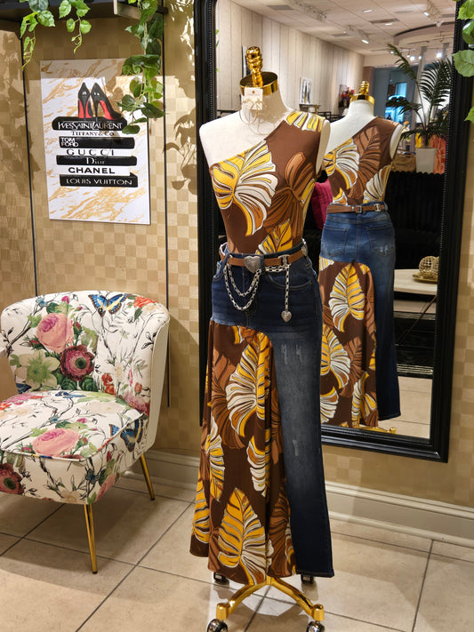 Urban Chic - Denim Skirt Set